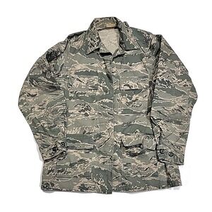 Vintage U.S Air Force Tiger Stripe Camo Button ABU Utility Jacket Women's 6L